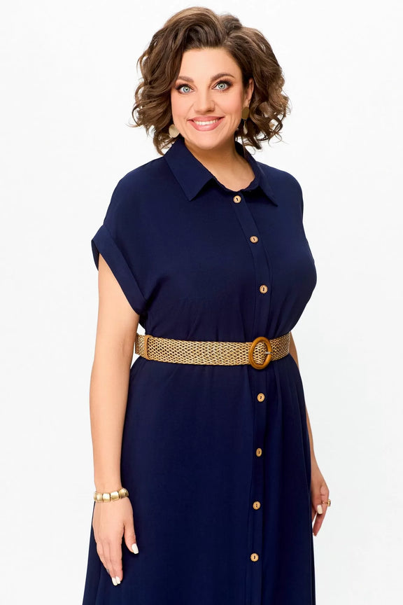 Pohodlné šaty s páskem