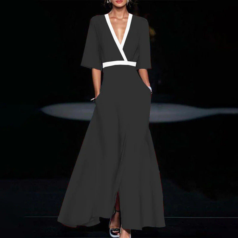 Elegantní šaty s rukávy