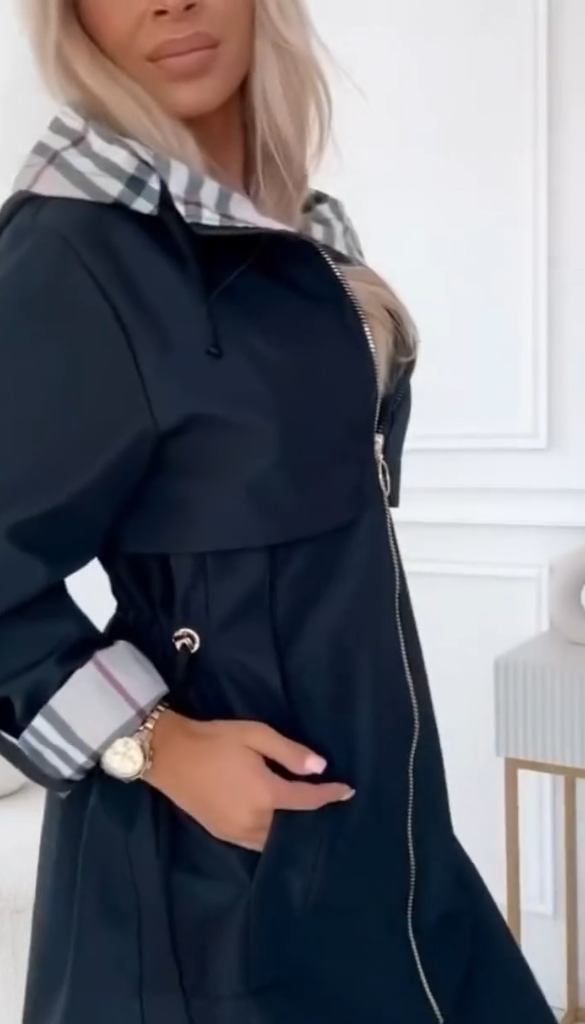 Moderní a všestranný dámský patchworkový kabát