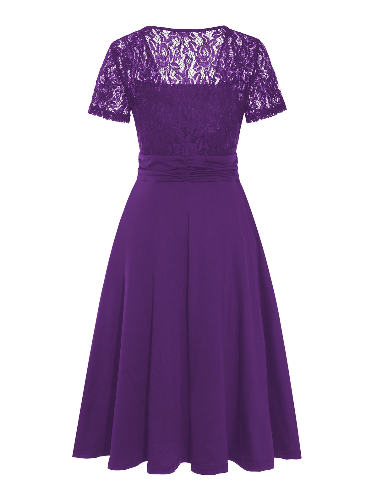 Elegantní dámské krajkové šaty s výstřihem do V