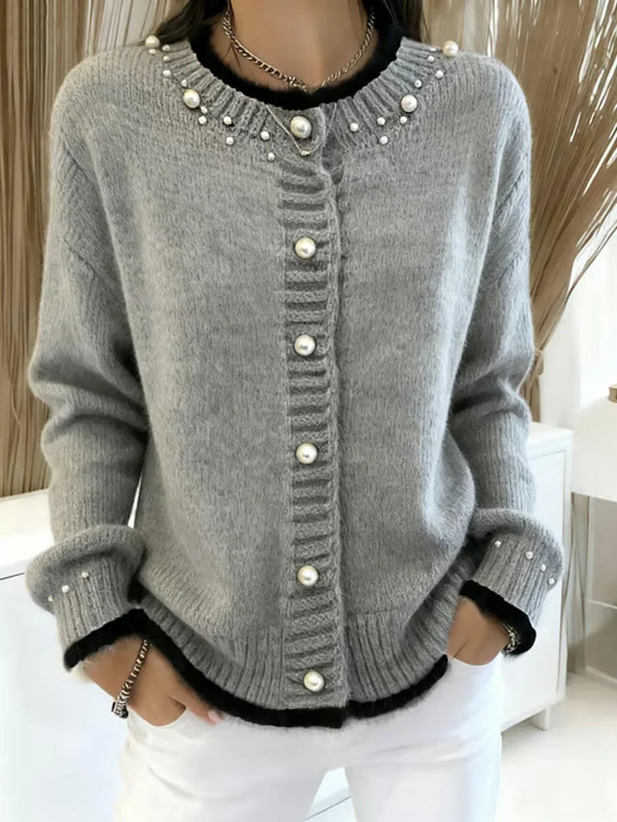 Dámský ležérní svetr s dlouhým rukávem