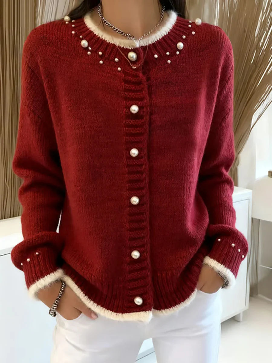 Dámský ležérní svetr s dlouhým rukávem