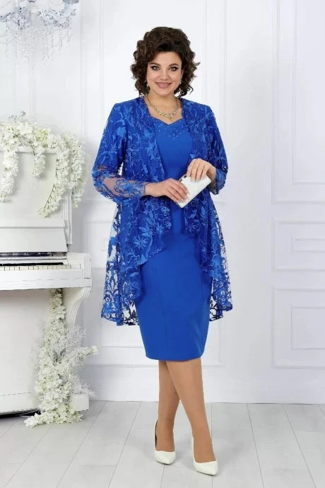 Elegantní dvoudílná krajková sukně