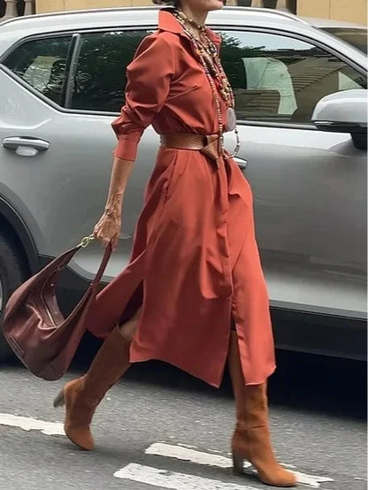 Elegantní dámské košilové šaty 2025