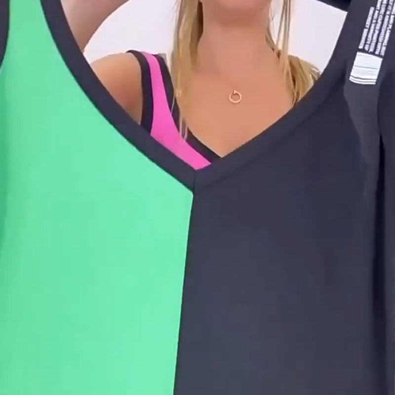 🌸Letní speciál💐 Barevné šaty bez rukávů.