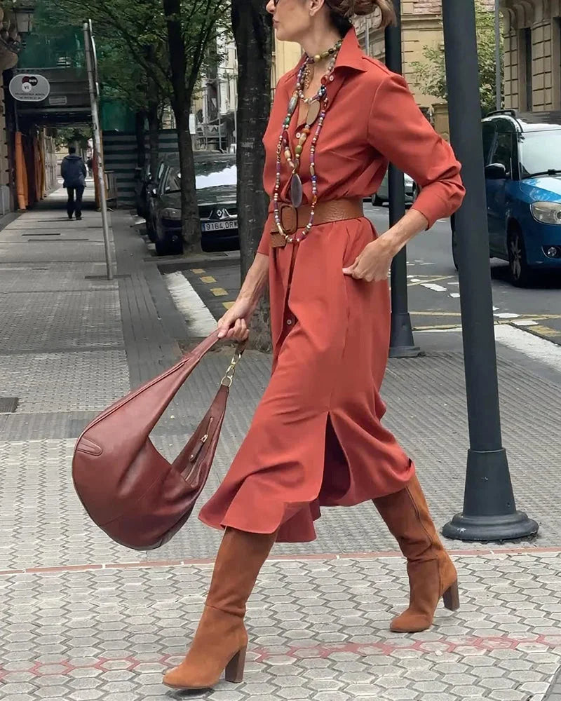 Elegantní dámské košilové šaty 2025