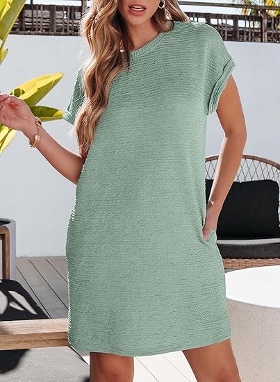 Dámské šaty s krátkým rukávem na léto 2025