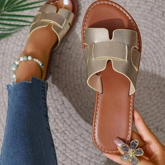 Dámské ploché ortopedické sandály nazouvací