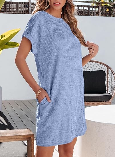 Dámské šaty s krátkým rukávem na léto 2025