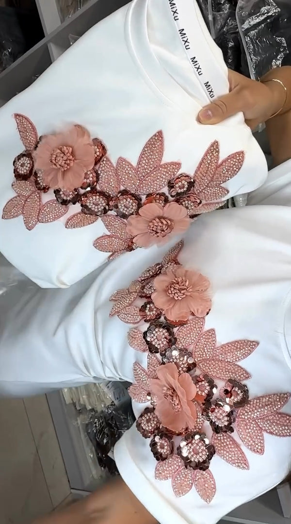 💖 Žhavý letní výprodej 50% SLEVA🌼Dámská květinová sukně s kulatým výstřihem a 3D potiskem