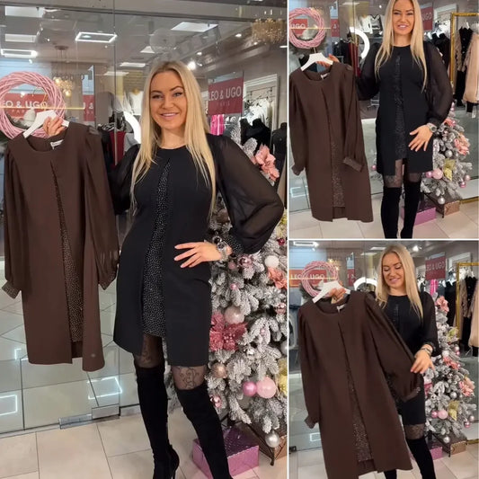 💥Nepřehlédnutelná akce💥💙🖤[S-5XL] Podzimní a zimní dlouhá prolamovaná sukně