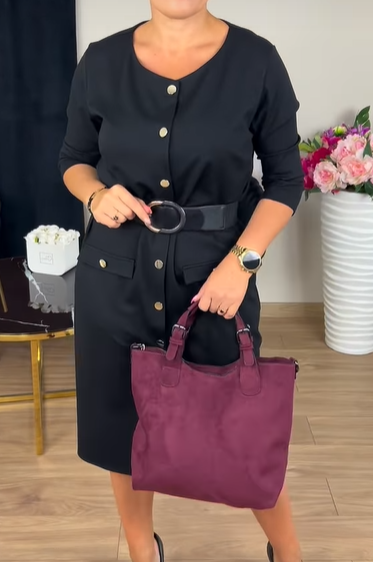 Elegantní jednořadé šaty pro módní ženy