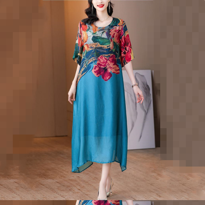 💃Novinka 2025💕Elegantní a vzdušné dámské šaty s květinami ve velkých velikostech