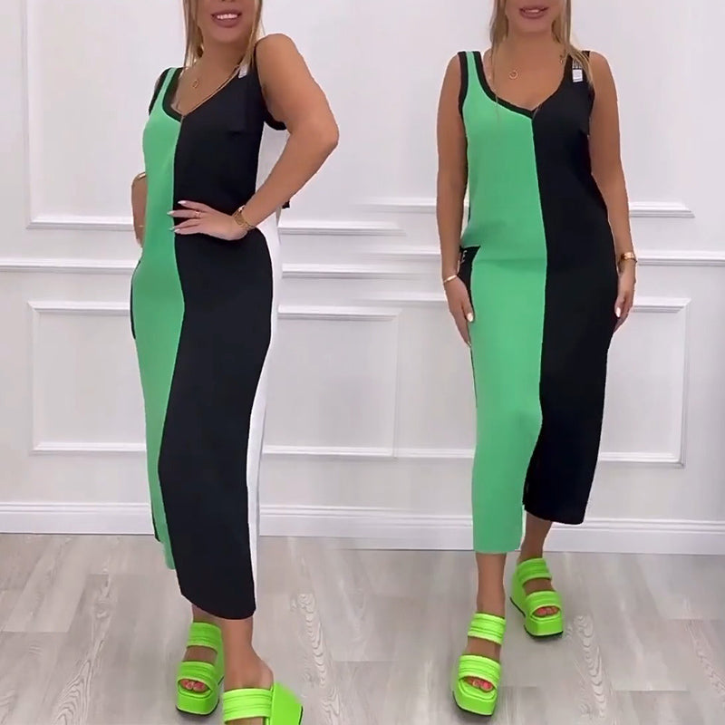 🌸Letní speciál💐 Barevné šaty bez rukávů.