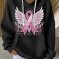 Dámská mikina s potiskem křídel a stuhy