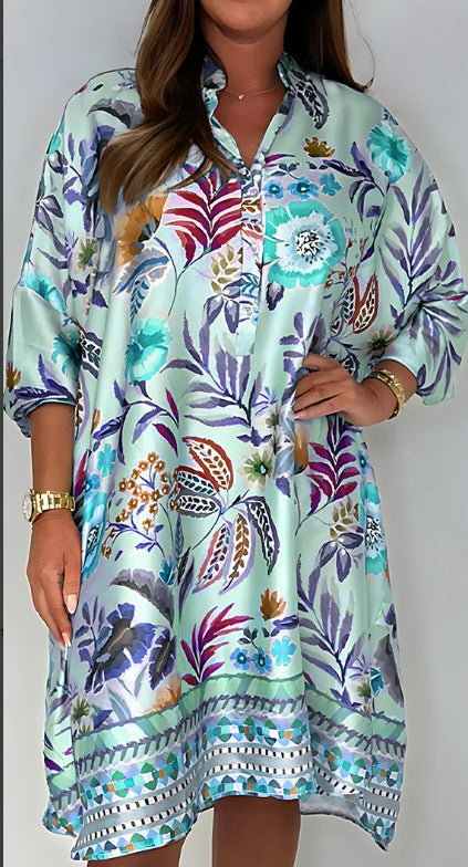 Dámské saténové midi šaty