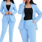 2024 Dvouřadý dvoudílný blejzr a kalhotový kostým