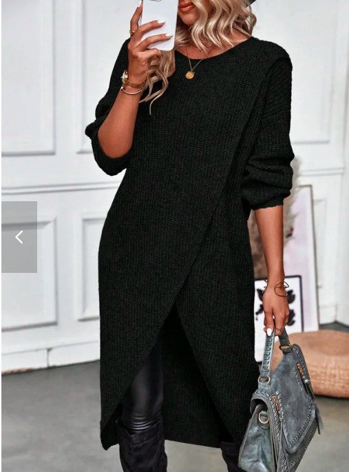 2024 svetrové pletené šaty