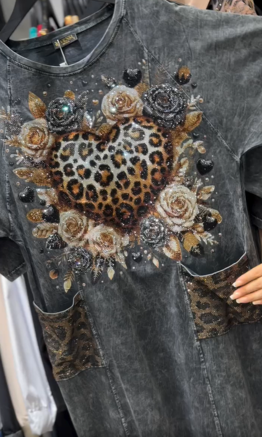 Retro volné a pohodlné letní dívčí šaty s potiskem