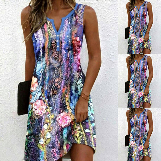 Ležérní šaty s potiskem