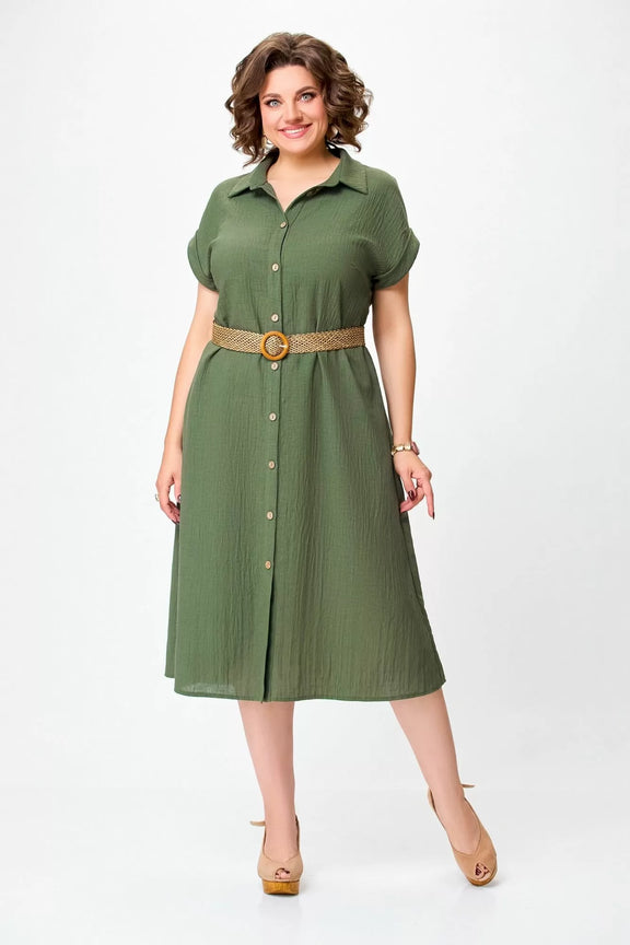 Pohodlné šaty s páskem