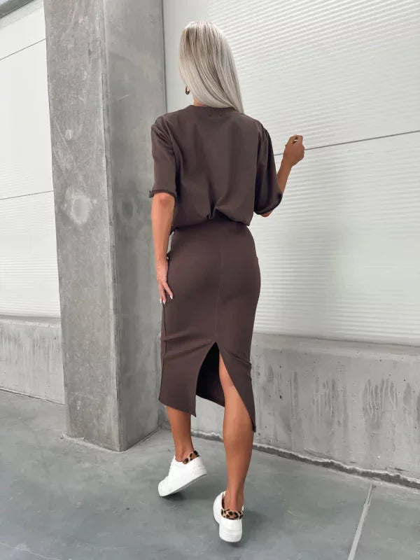 2024 Retro všestranná sada strečových pletených svetrů