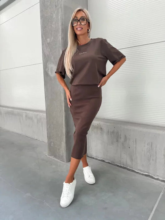 2024 Retro všestranná sada strečových pletených svetrů