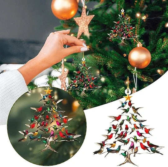 🎄Novinka 2025 - sleva 49 % - 🐦Vánoční dekorace s kolibříkem💠✨