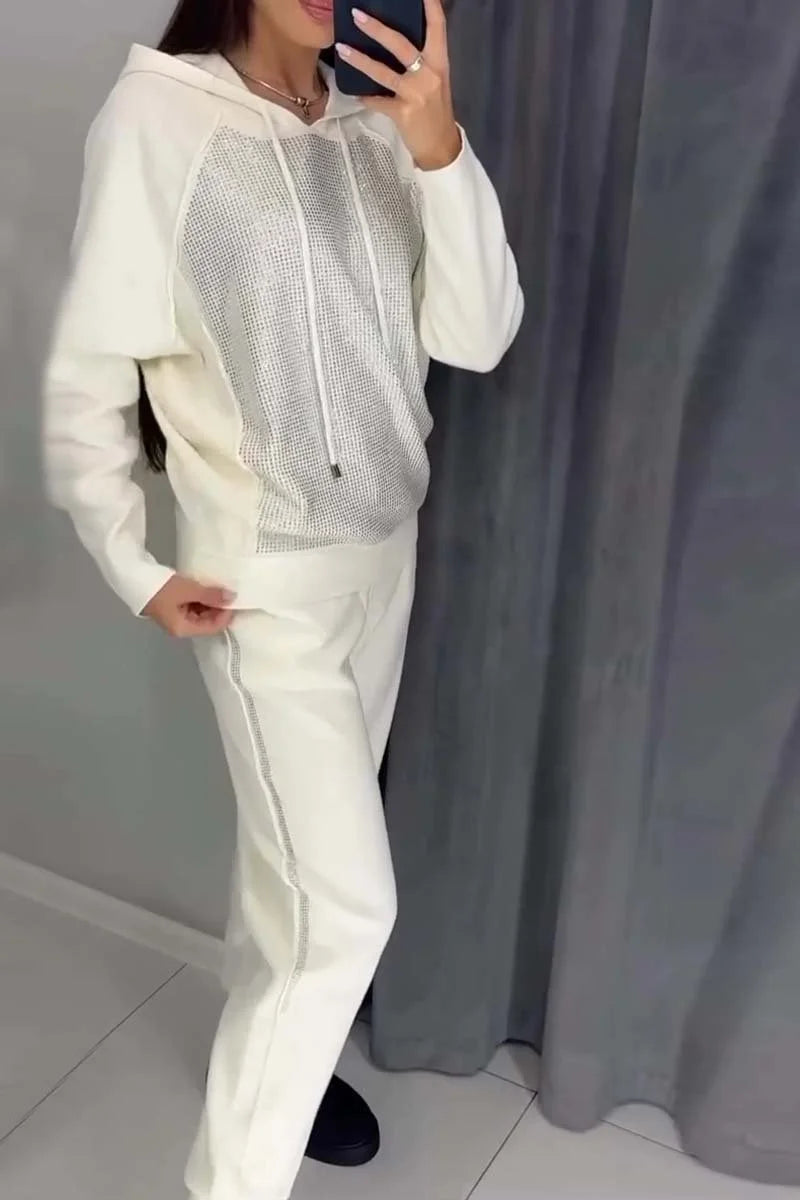 2024 Dámský neformální oblek s kapucí