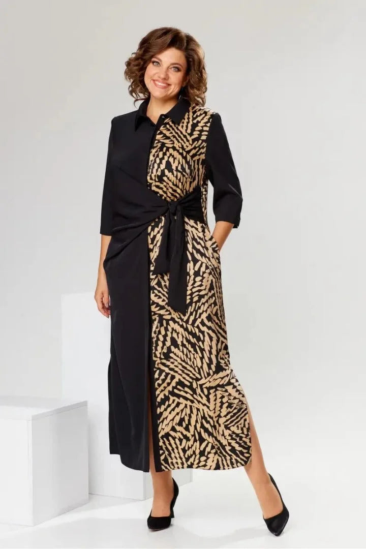 Stylové šaty s páskem🍂