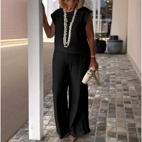 💖Dámský bavlněný plátěný top a kalhoty bez rukávů 2025