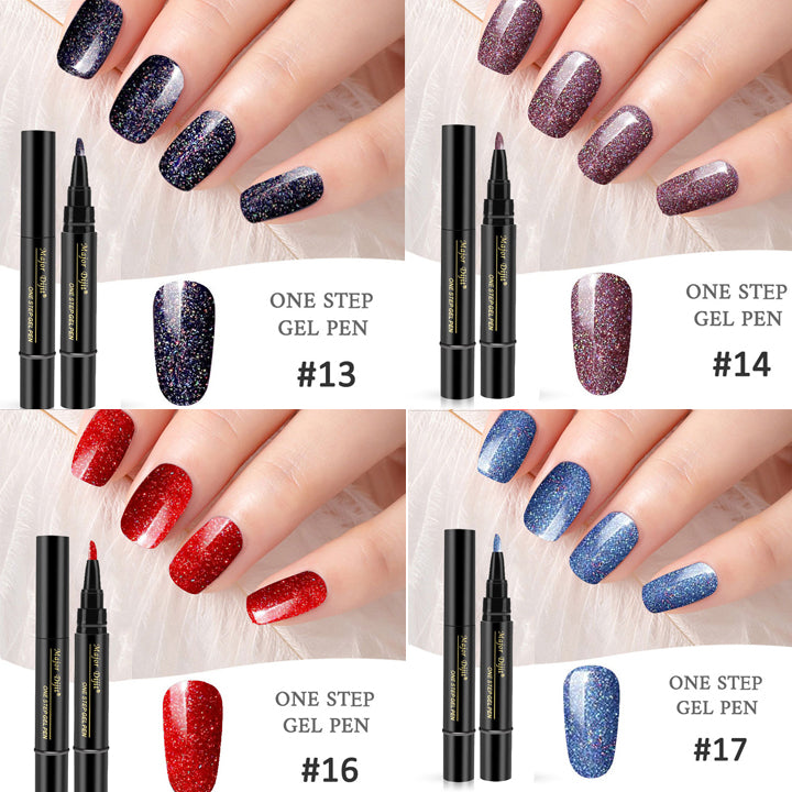 Nový Nail Art Jeden krok Nail Polish Tužka na nehty Nail Polish