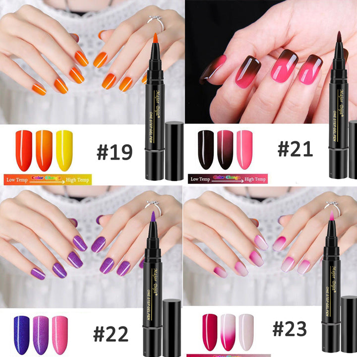 Nový Nail Art Jeden krok Nail Polish Tužka na nehty Nail Polish