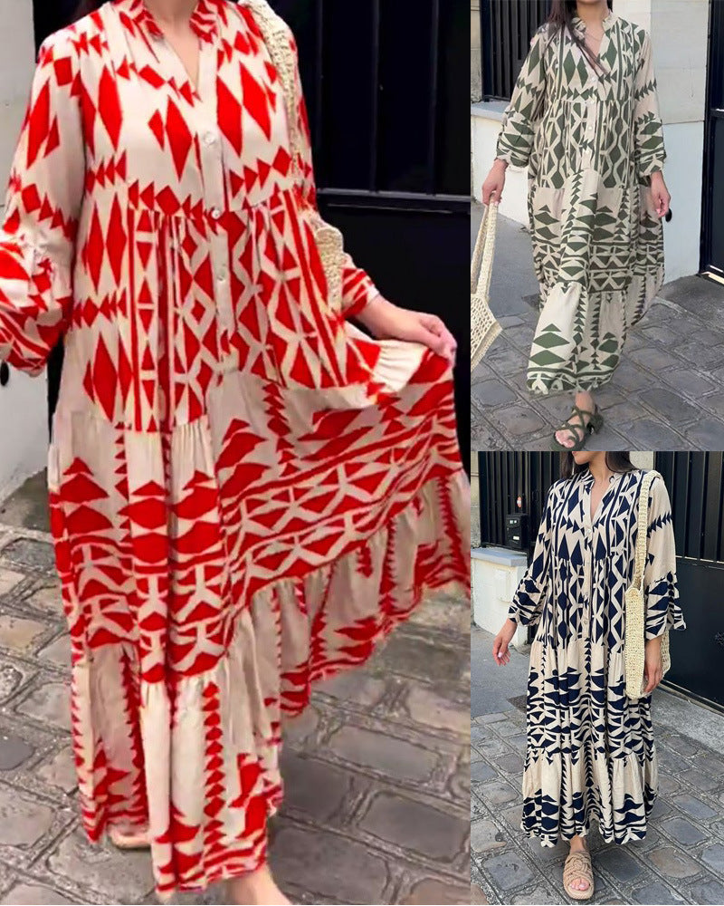 100% BAVLNĚNÉ ŠATY S POTISKEM