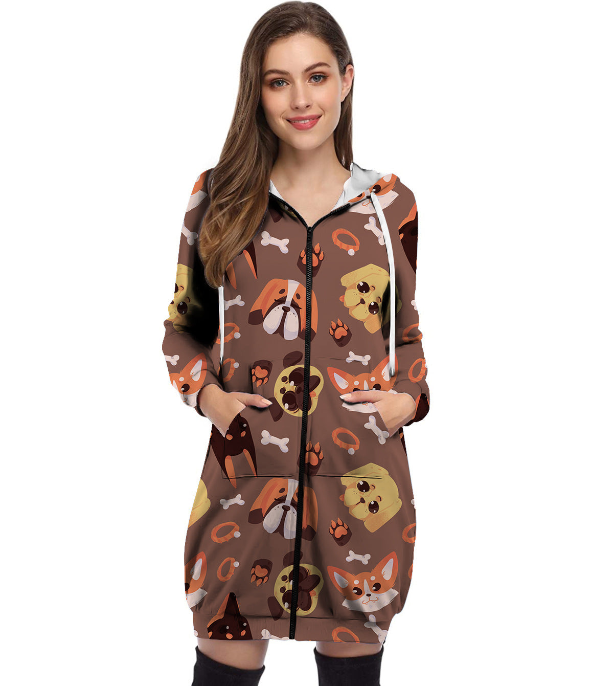 Kabát s halloweenským potiskem 2022