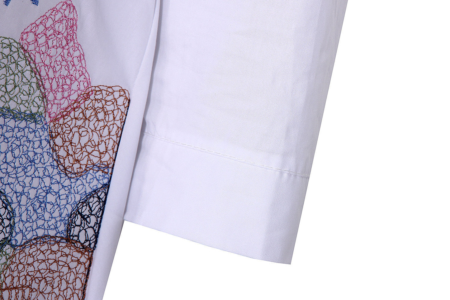 Podzimní nový styl - vyšívaná košile s potiskem