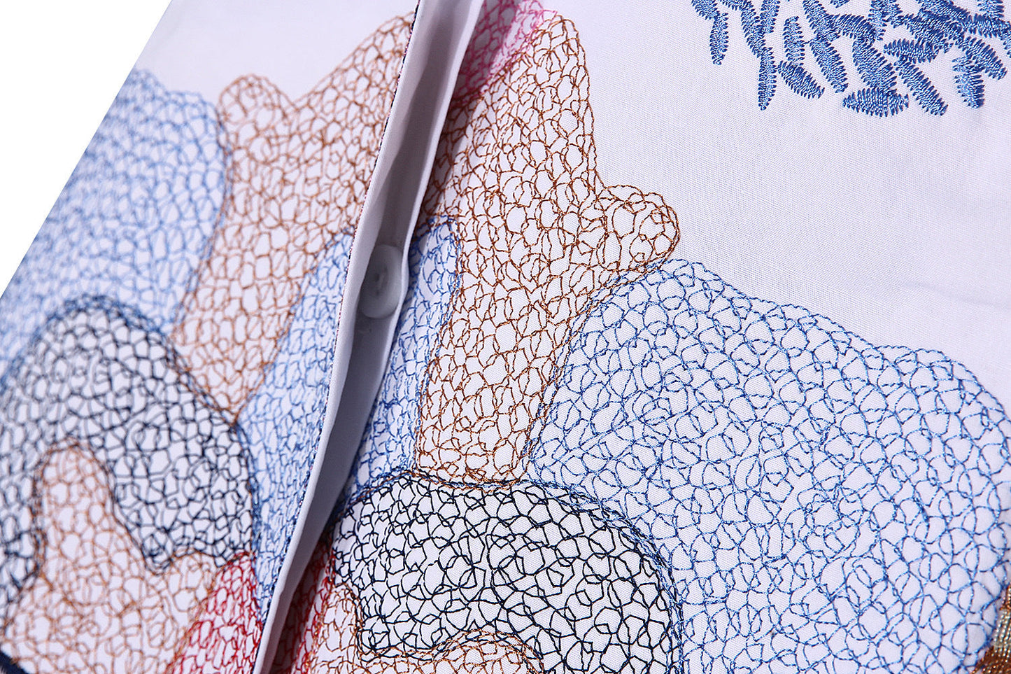 Podzimní nový styl - vyšívaná košile s potiskem