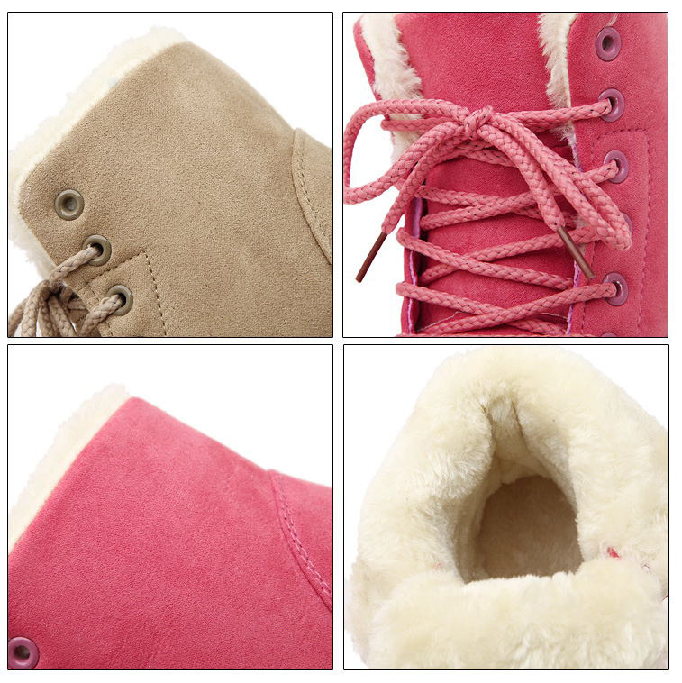 【50% sleva】 Dámské teplé chlupaté voděodolné boty