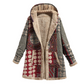 Dámská vlněná fleecová bunda zimní Retro 2022 pro udržení tepla