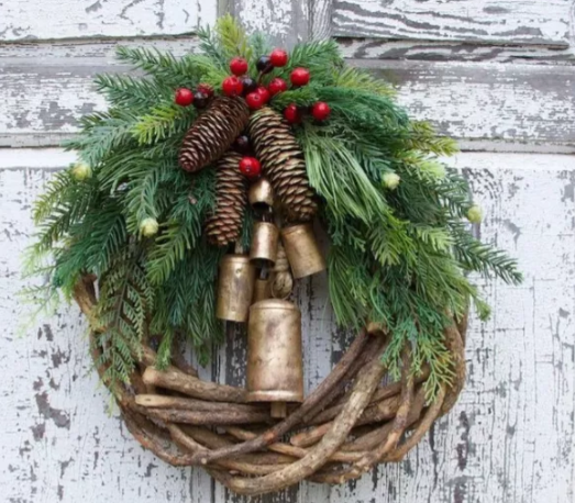 🔥🔥Žhavý VÝPRODEJ VENKOVSKÝ VÁNOČNÍ VĚnec, BOHO VĚnec, PRÁZDNINOVÝ VĚnec