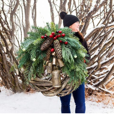 🔥🔥Žhavý VÝPRODEJ VENKOVSKÝ VÁNOČNÍ VĚnec, BOHO VĚnec, PRÁZDNINOVÝ VĚnec