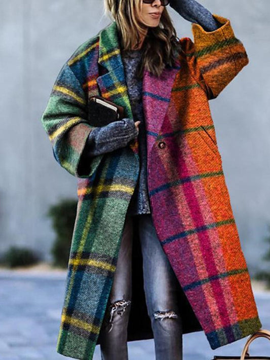 oversized kabát s květinovým potiskem