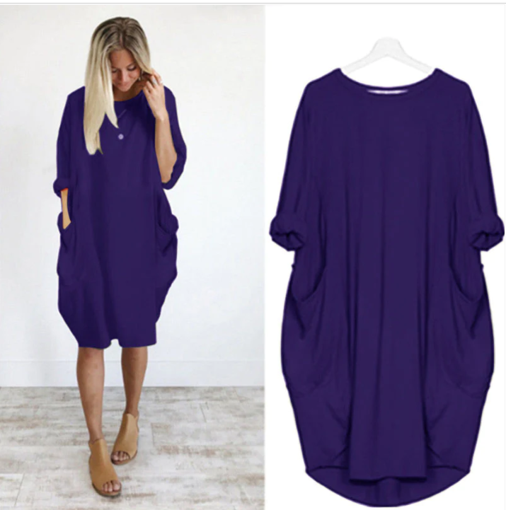 Dámské volnočasové kapesní šaty