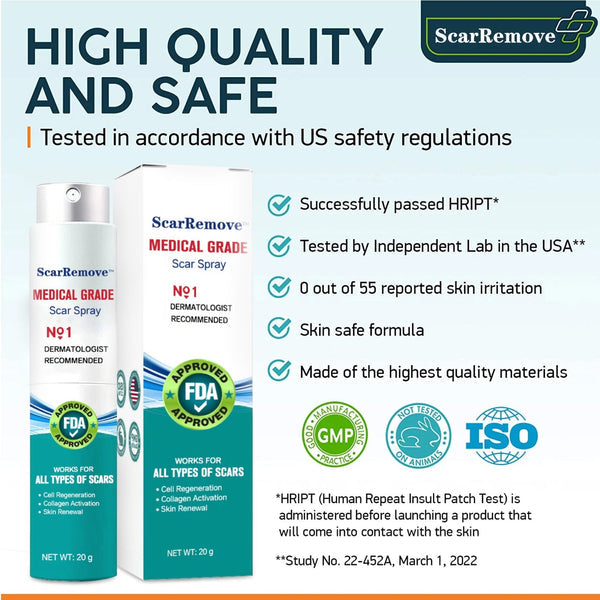 ❤️ScarRemove™ pokročilý sprej na jizvy na všechny typy jizev - jako jsou jizvy po akné, chirurgické jizvy a strie ⚡️⚡️⚡️