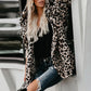 Neformální dámské oblečení s leopardím vzorem s dlouhým rukávem