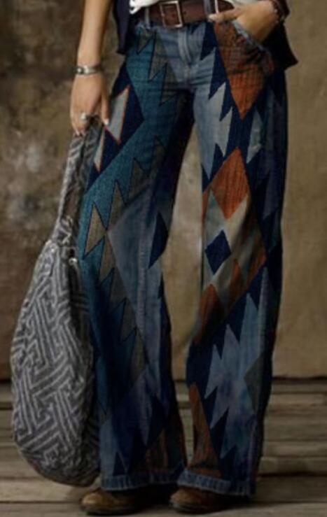 Vintage dámské ležérní kalhoty nadměrné velikosti tenké kalhoty