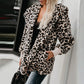Neformální dámské oblečení s leopardím vzorem s dlouhým rukávem