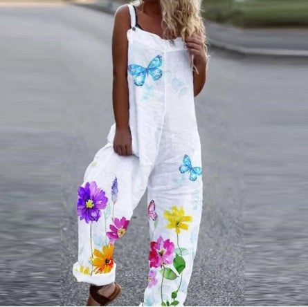 Pohodlný bavlněný overal s potiskem