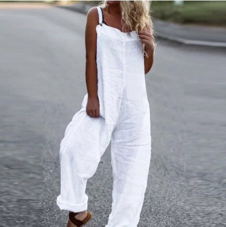 Pohodlný bavlněný overal s potiskem