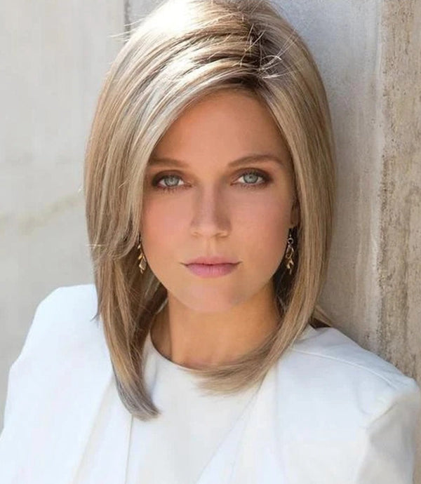 Dámská blond paruka po ramena